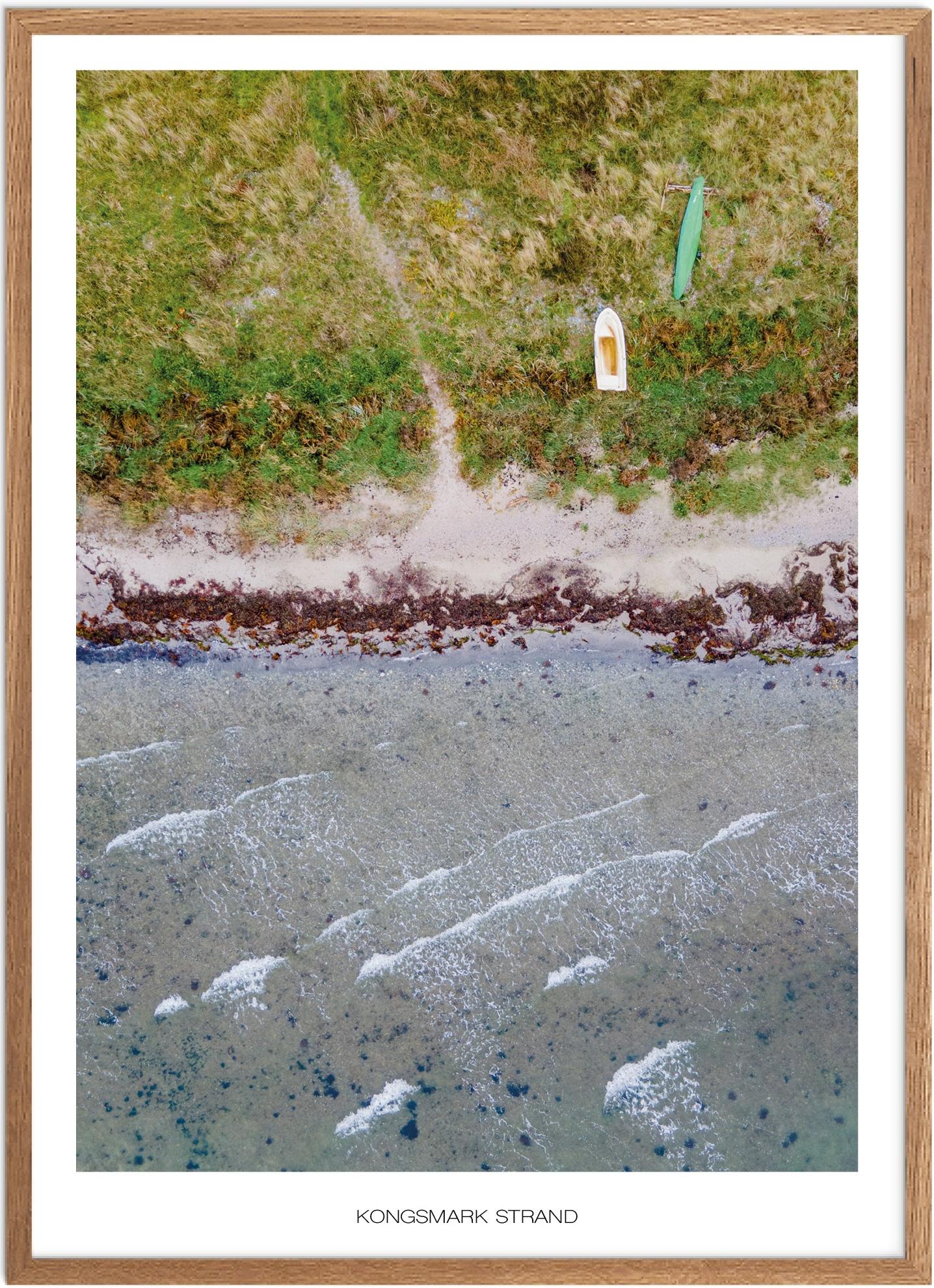 Plakat af Kongsmark Strand | Naturplakat fra Vestsjælland