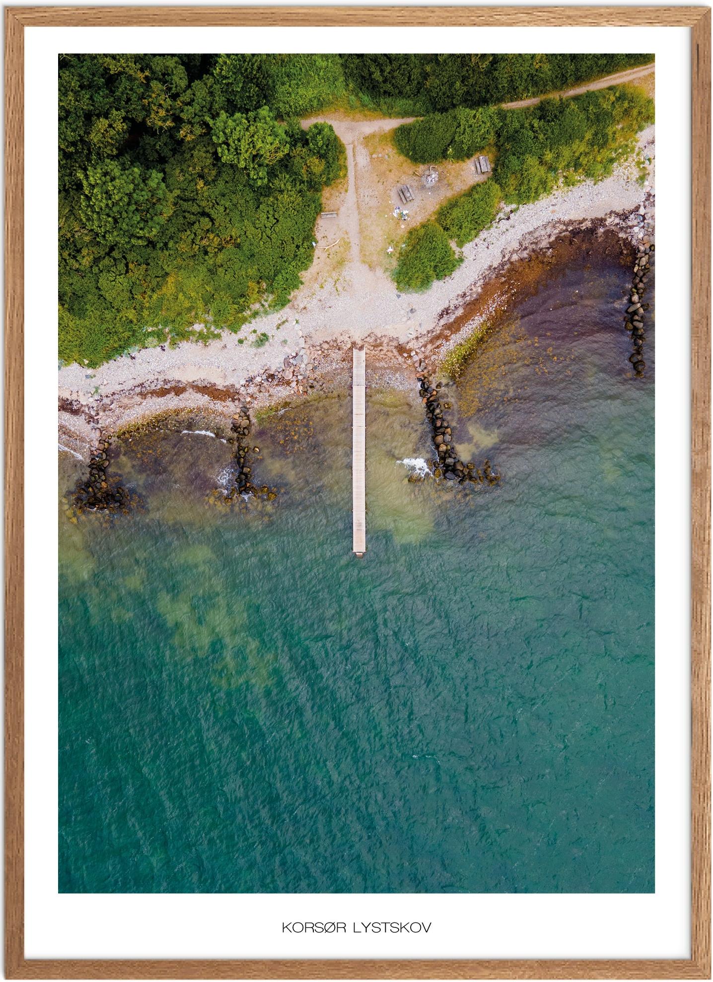 Plakat af Korsør Lystskov | Smuk naturplakat til hjemmet