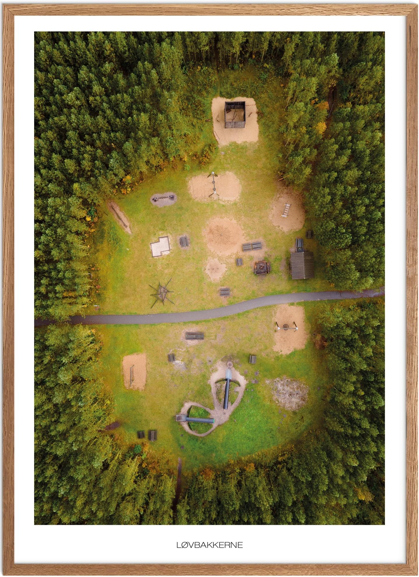 Plakat af Løvbakkerne | Naturplakat fra Vestjylland