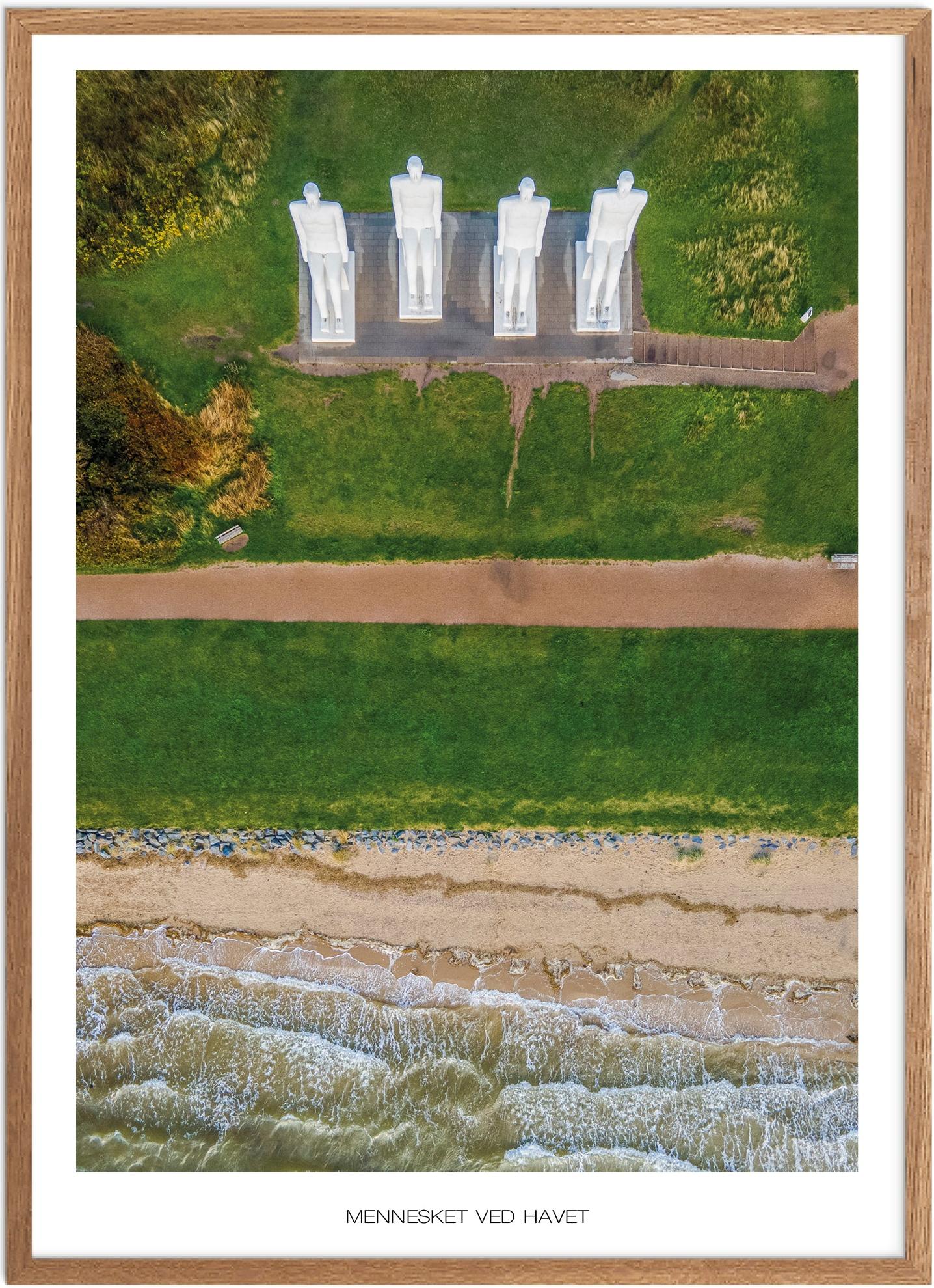 Mennesket Ved Havet Plakat | Naturplakat fra Vestjylland