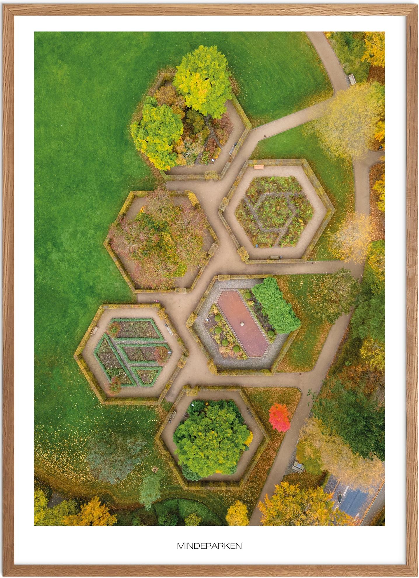 Plakat af Mindeparken - Smuk naturplakat fra Vestjylland