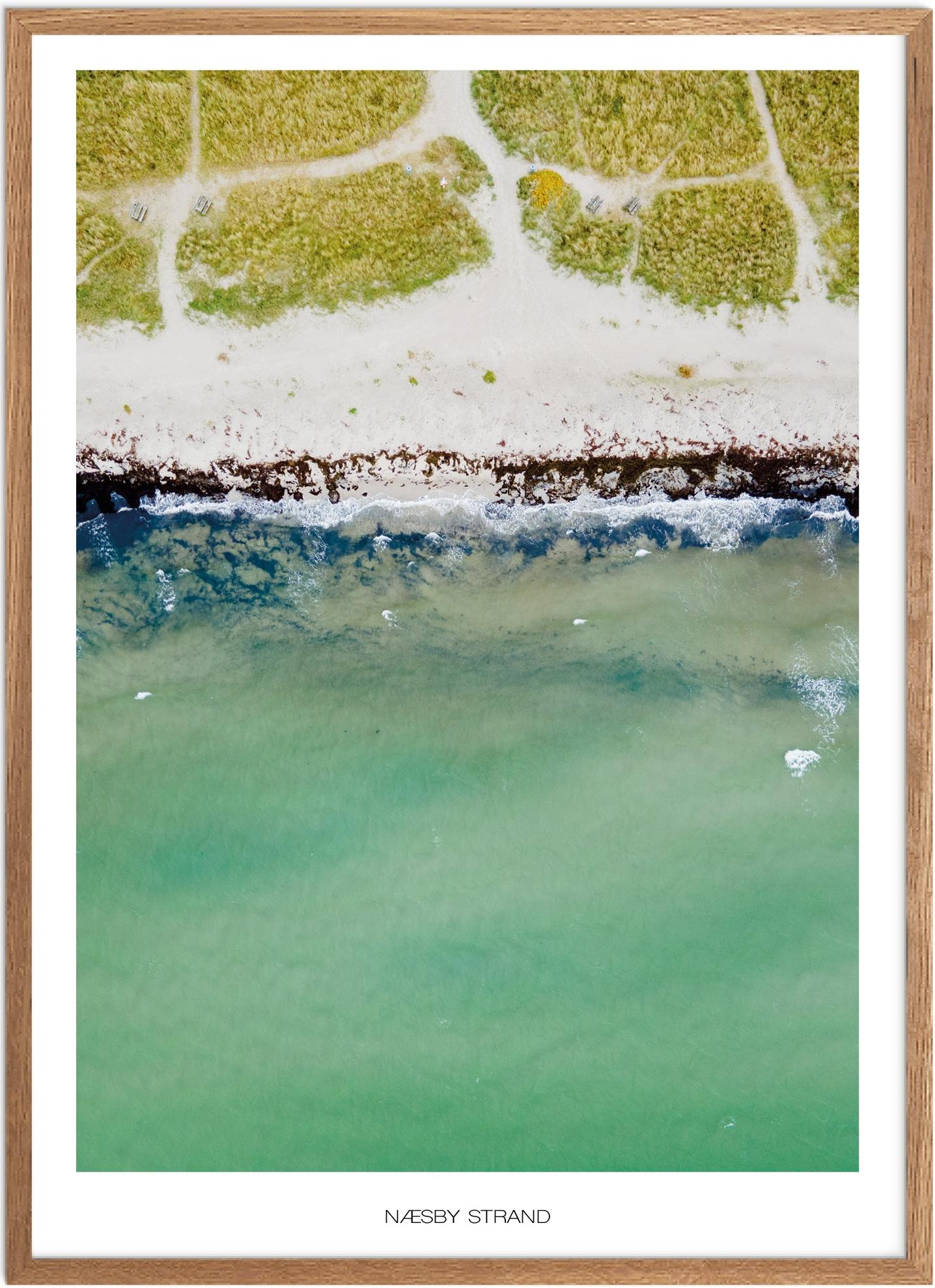 Plakat af Næsby Strand | Naturplakat fra Vestsjælland