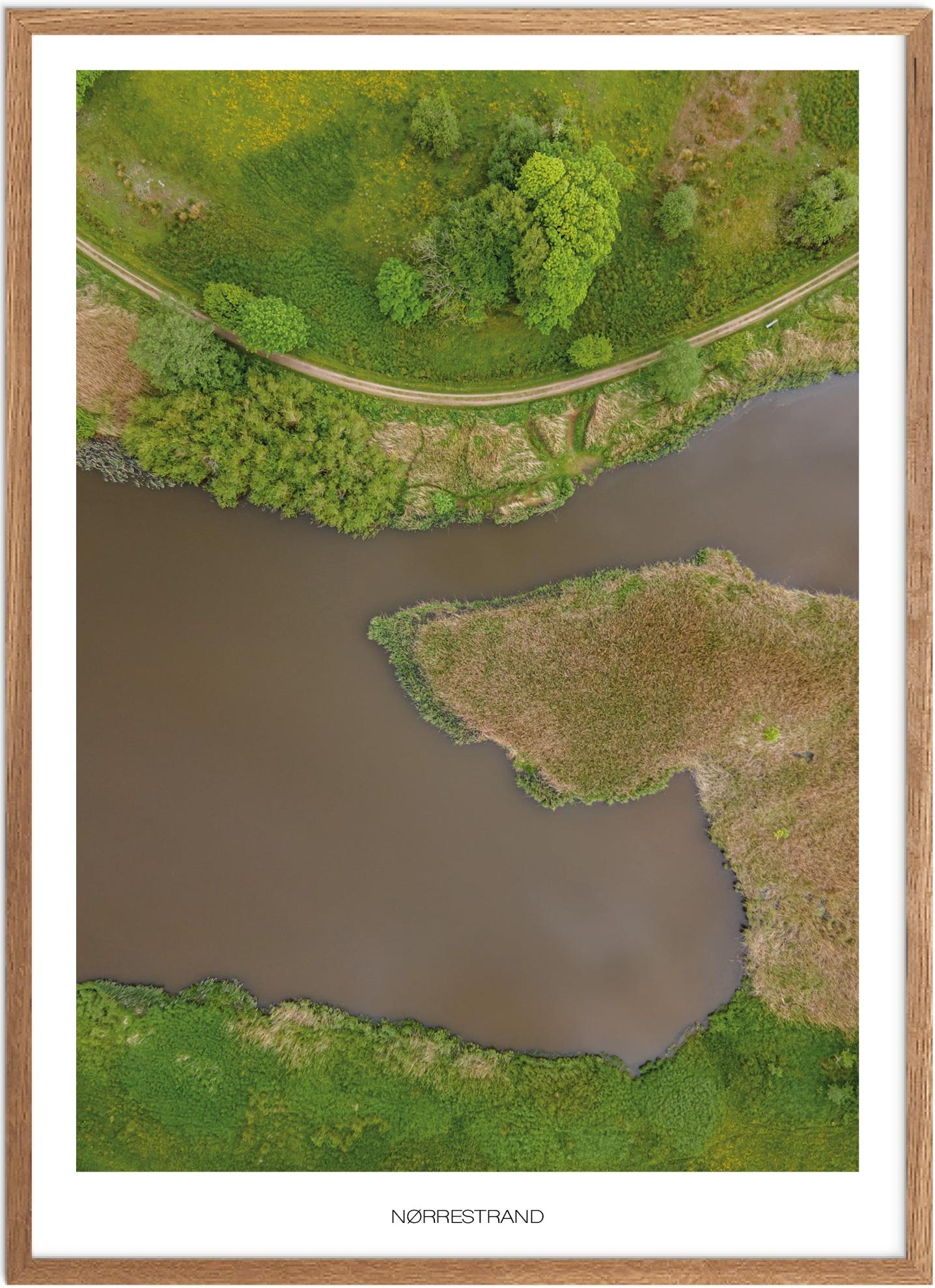 Nørresand Naturplakat | Østjylland Drone-plakat