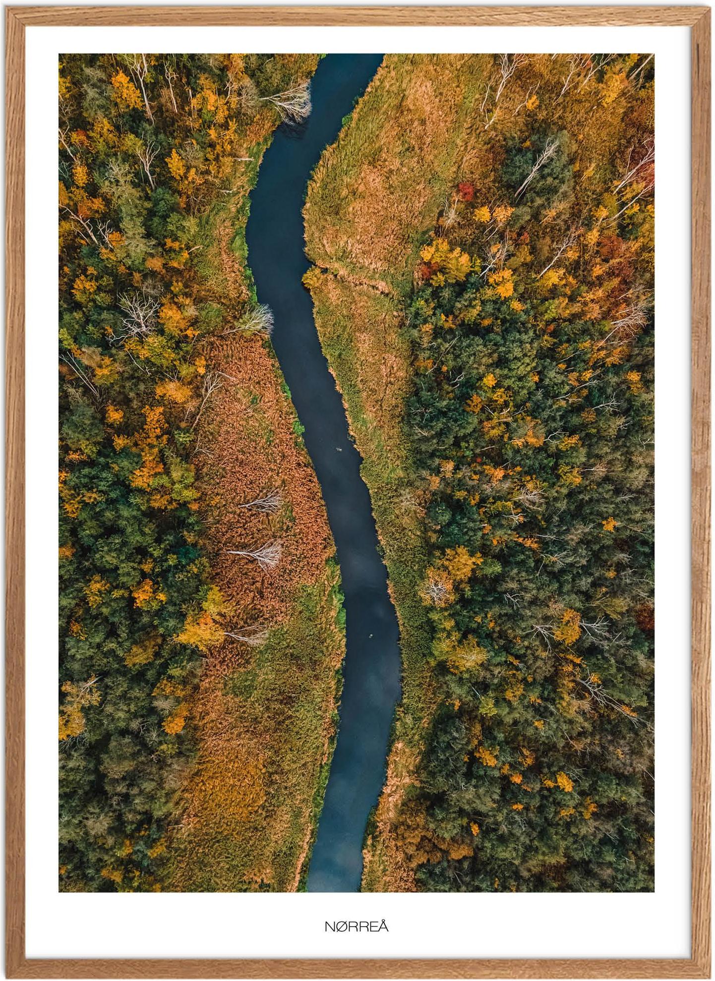 Nørreå Naturplakat | Plakat fra Østjylland | Plakatsnedkeren