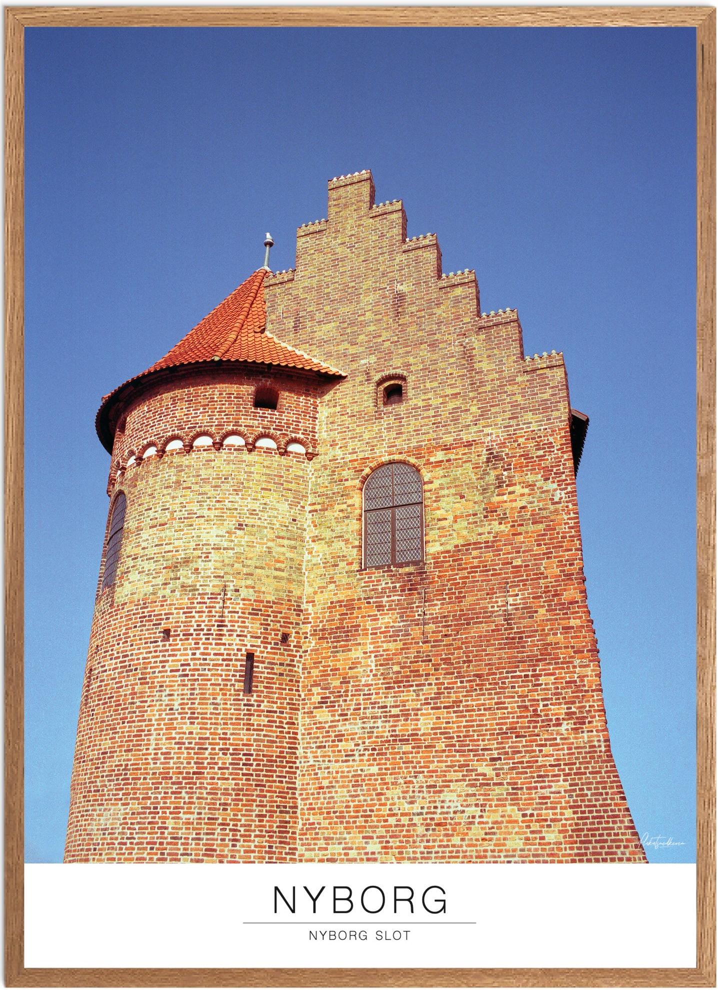 Plakat af Nyborg Slot | Naturplakat til hjemmet