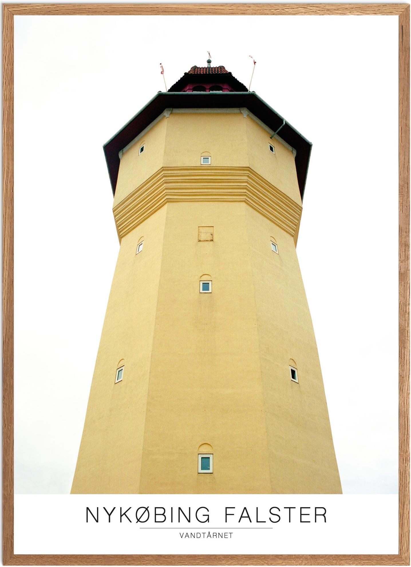 Nykøbing Vandtårn Plakat | Tidløs Naturplakat