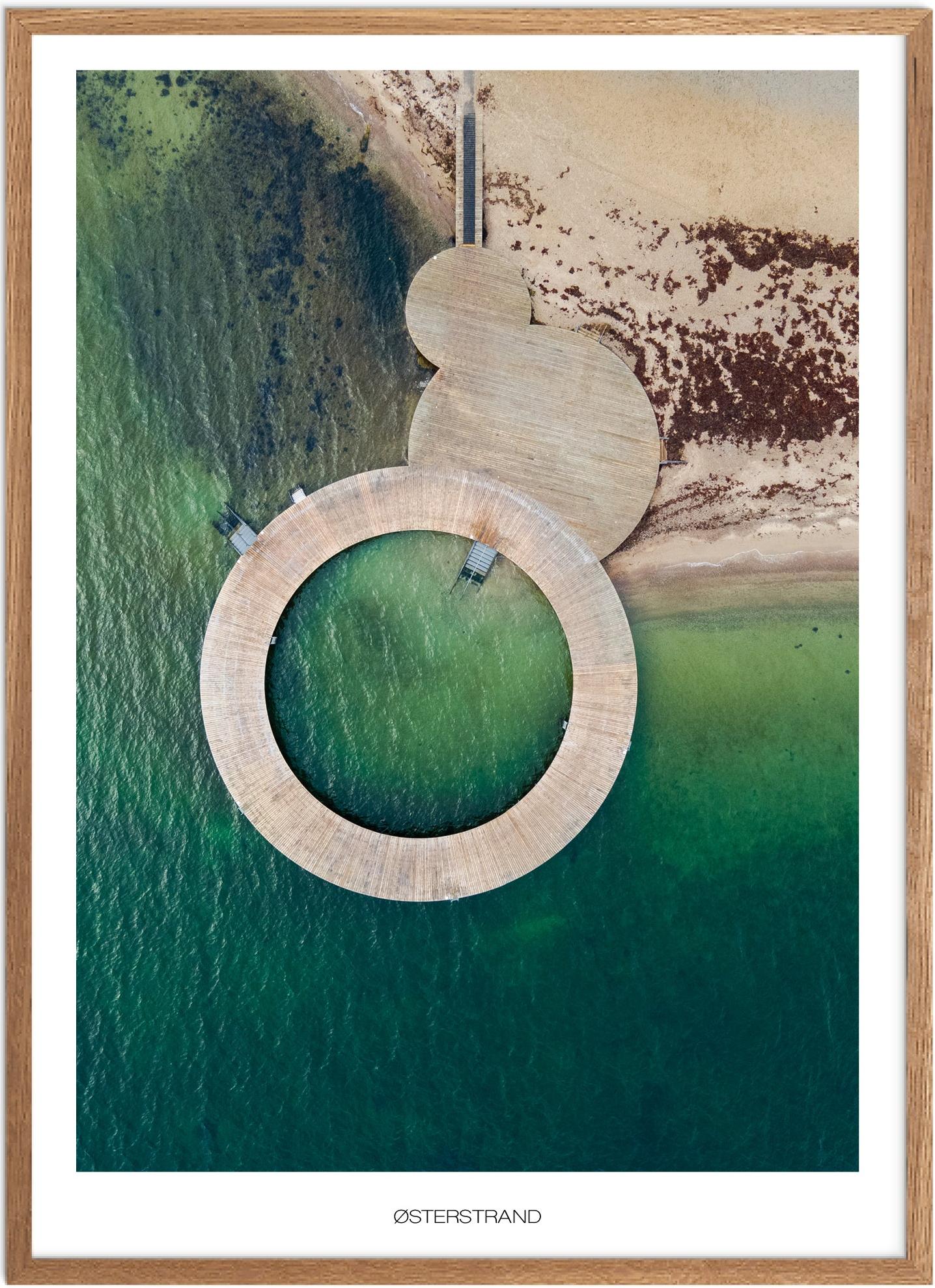 Plakat af Østersstrand | Naturplakat fra Sydjylland