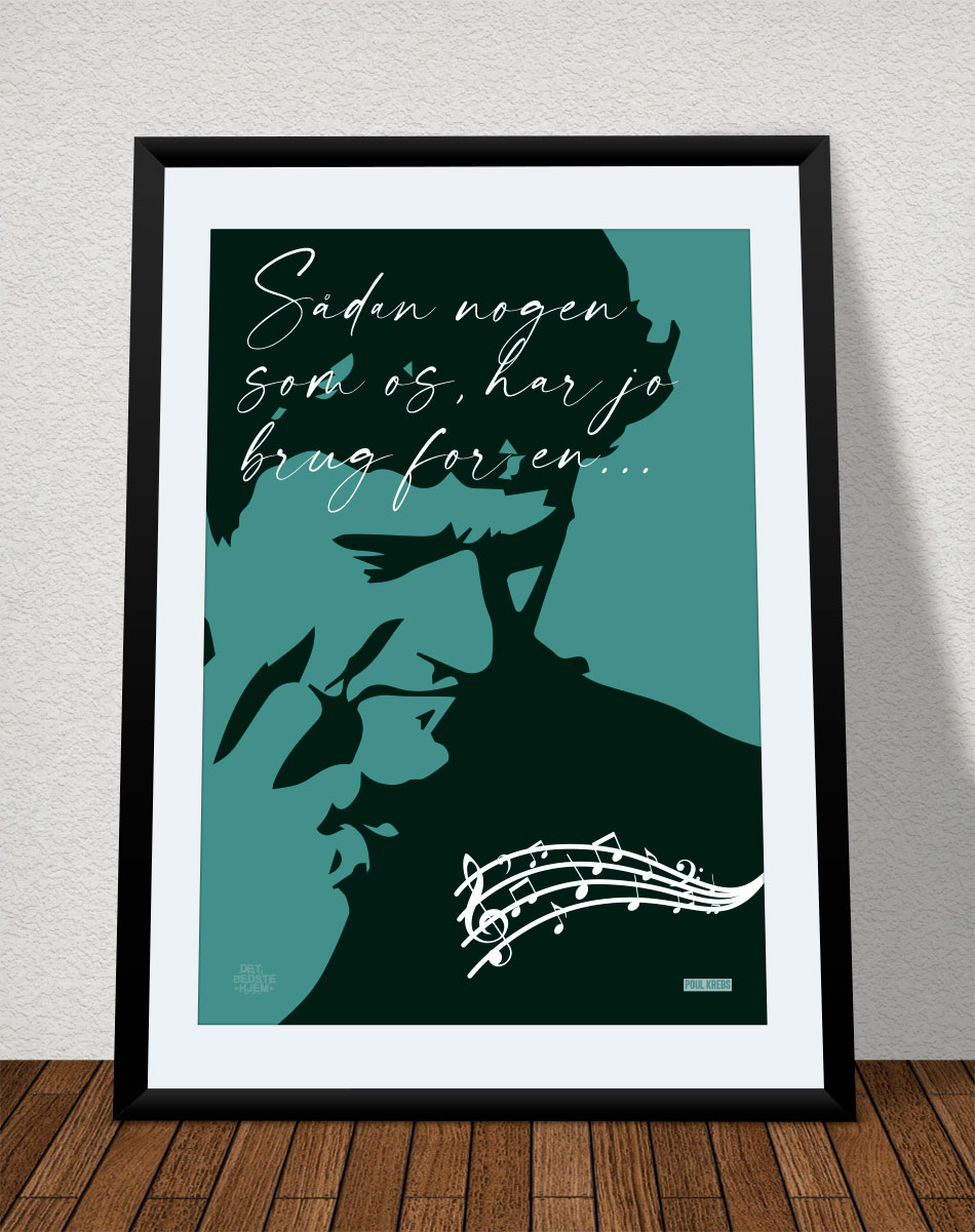 Poul Krebs Plakat - "Sådan Nogen Som Os" A4 til 199 kr.