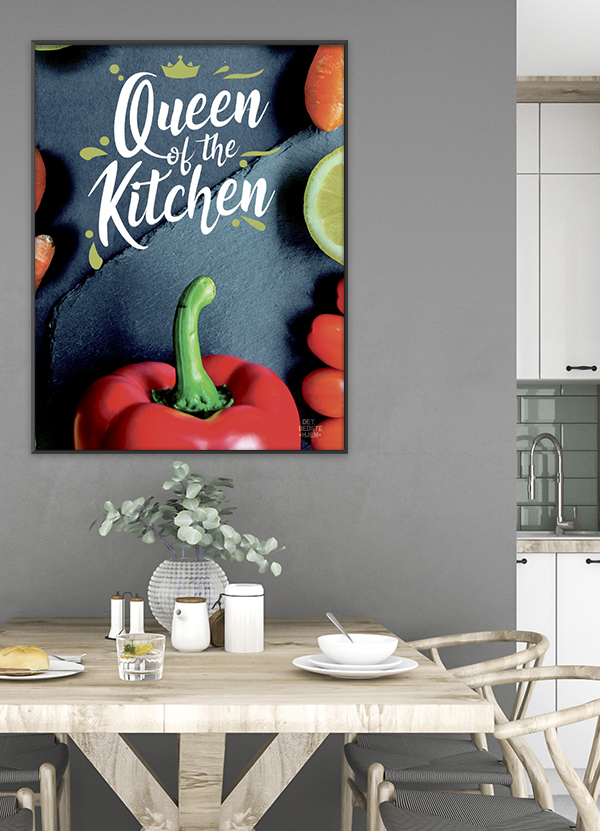 Køkkenplakat: Dronningen af Køkkenet – Inspirerende Design