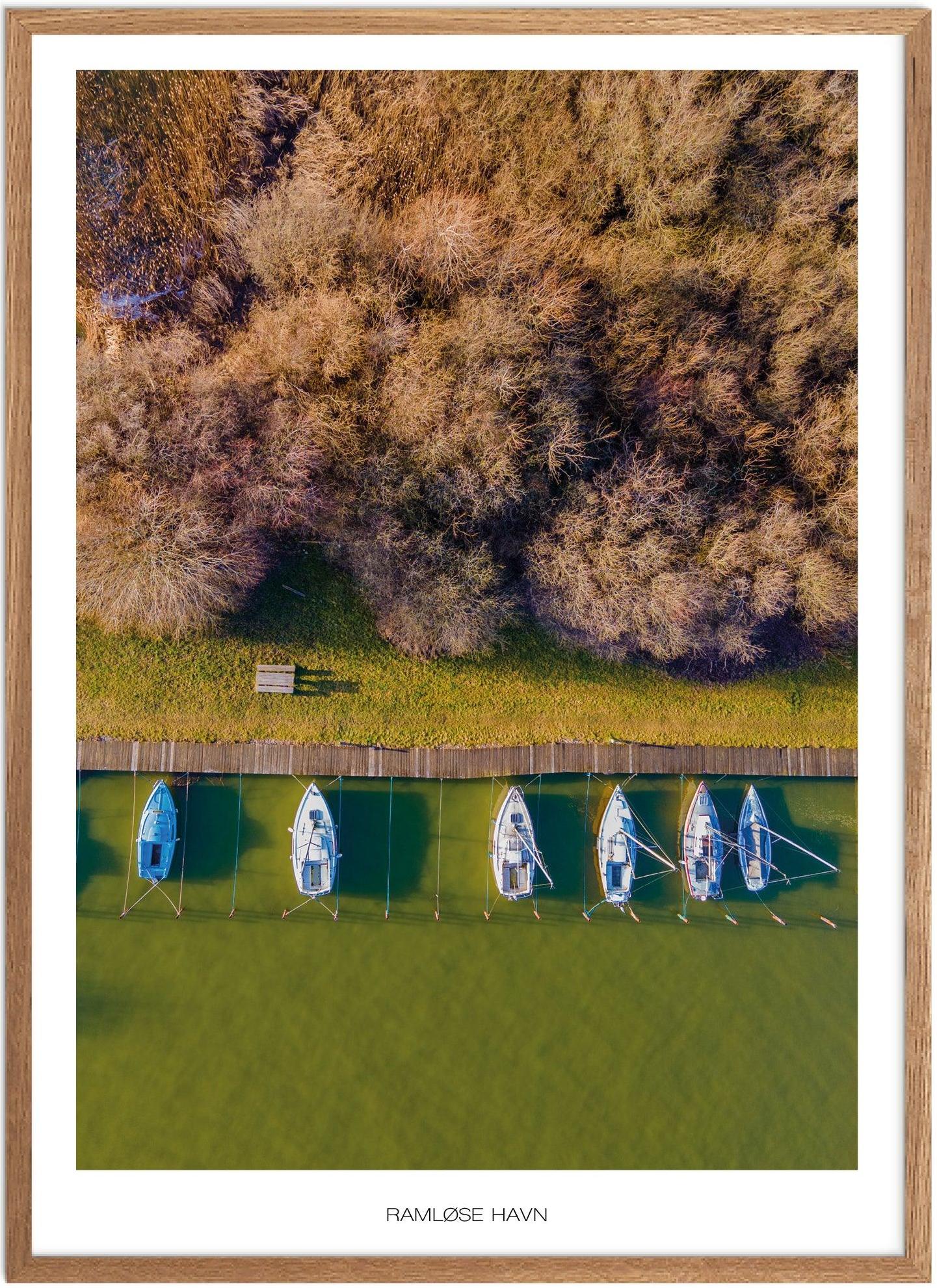 Ramløse Havn Plakat | Naturplakat fra Nordsjælland
