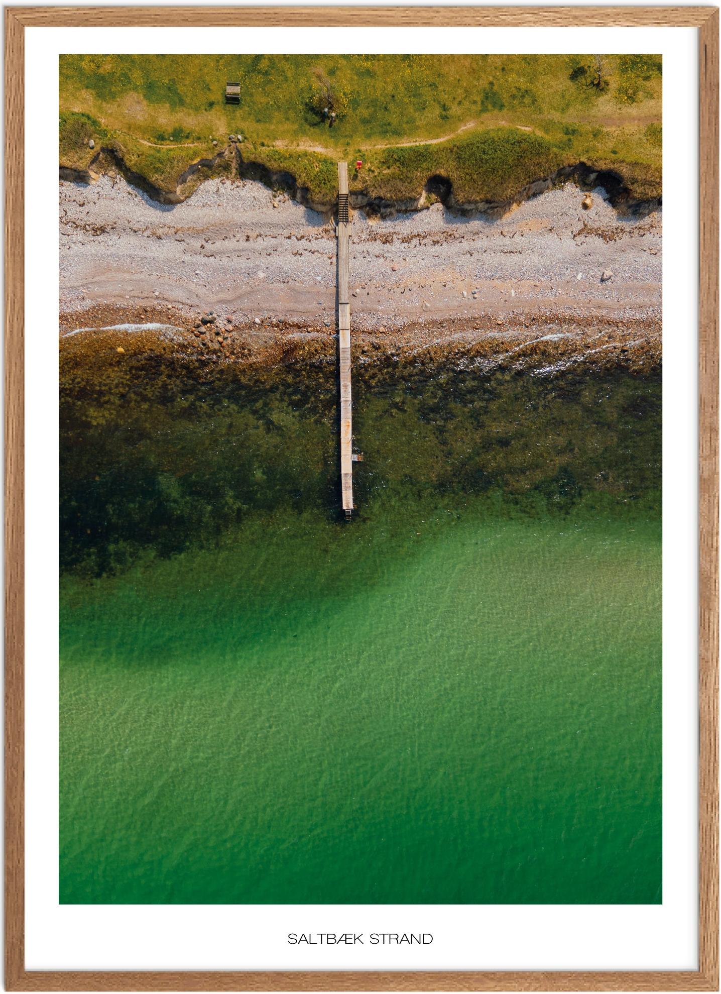 Plakat af Saltbæk Strand | Naturplakat fra Vestsjælland
