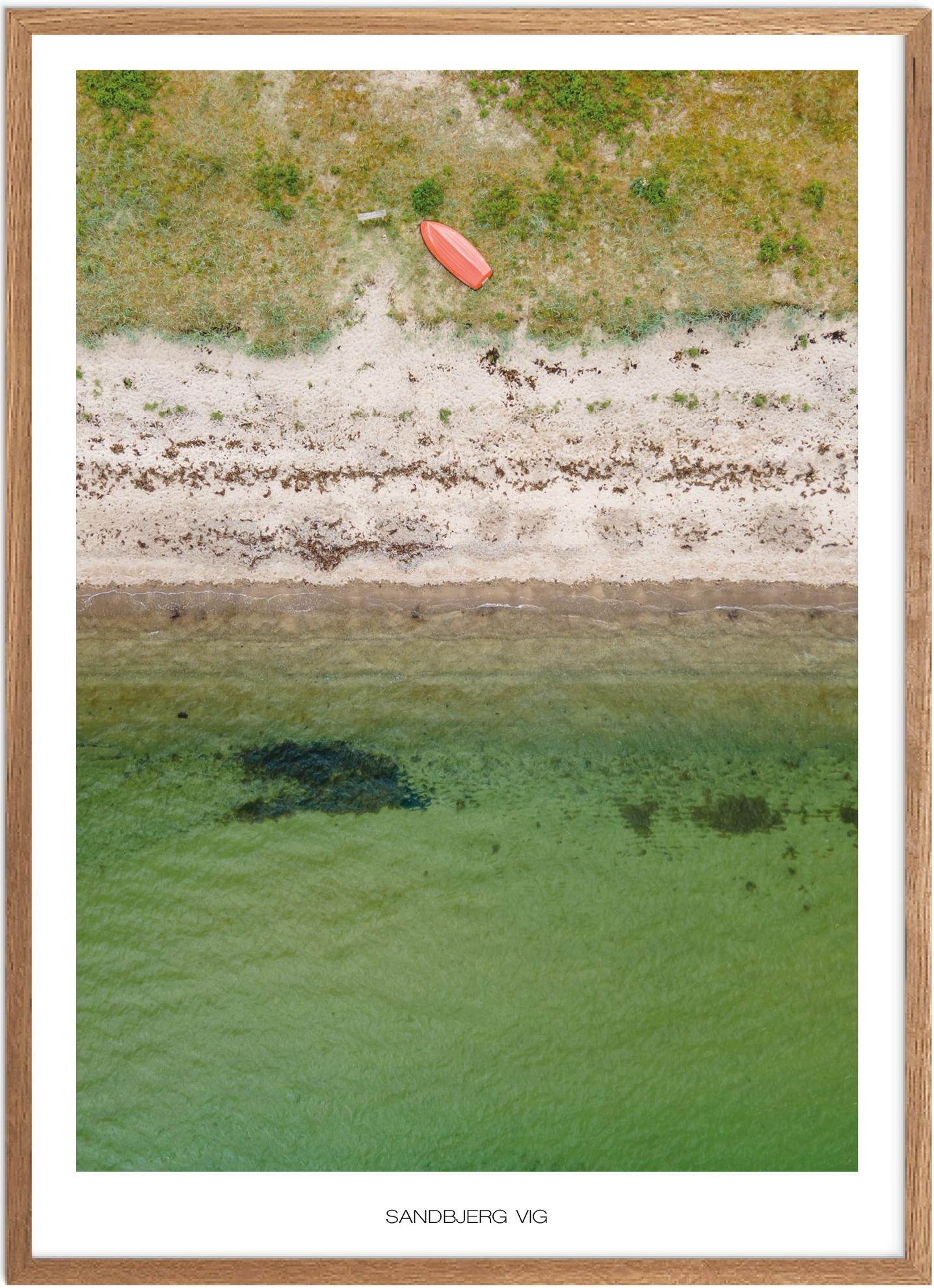 Plakat af Sandbjerg Vig | Naturplakat fra Østjylland