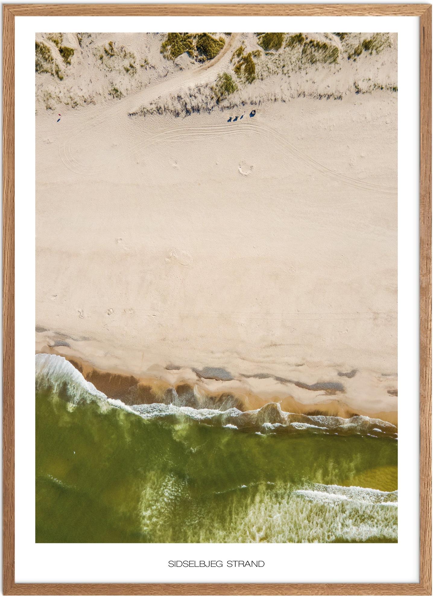 Plakat af Sidselbjerg Strand | Naturplakat fra Vestjylland