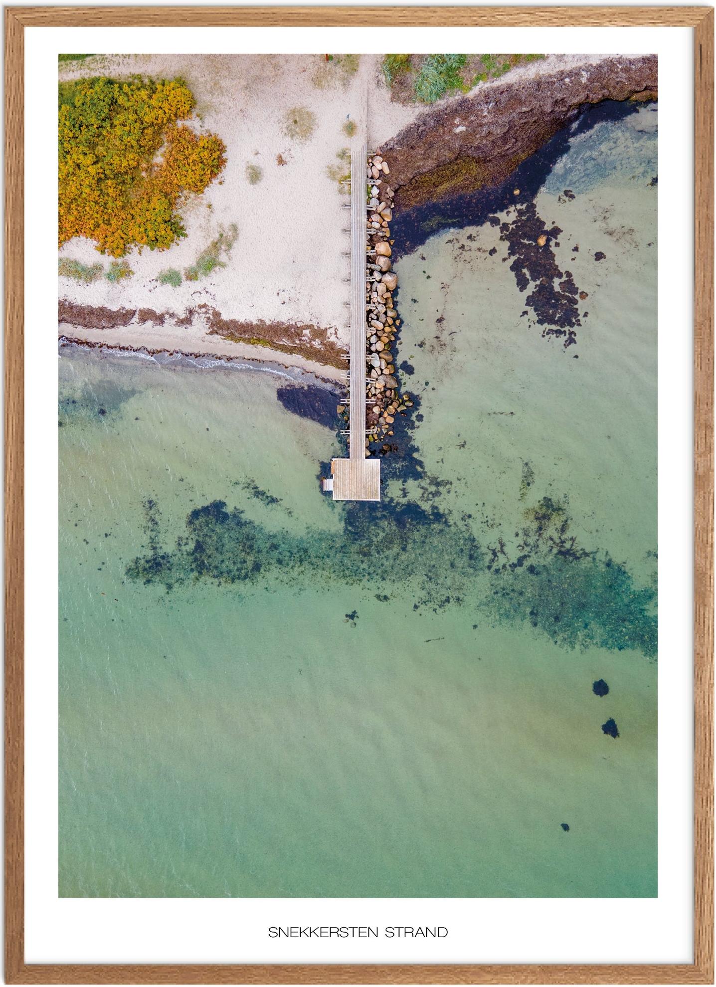 Plakat af Snekkersten Strand - Smuk Naturplakat