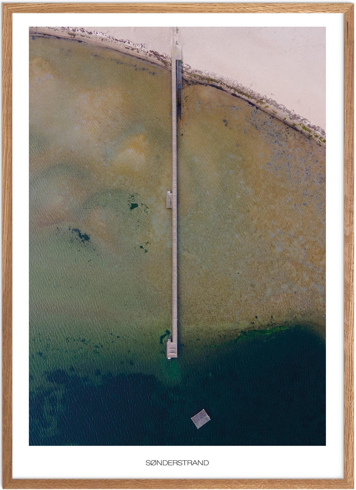 Plakat af Sønderstrand | Naturplakat fra Plakatsnedkeren