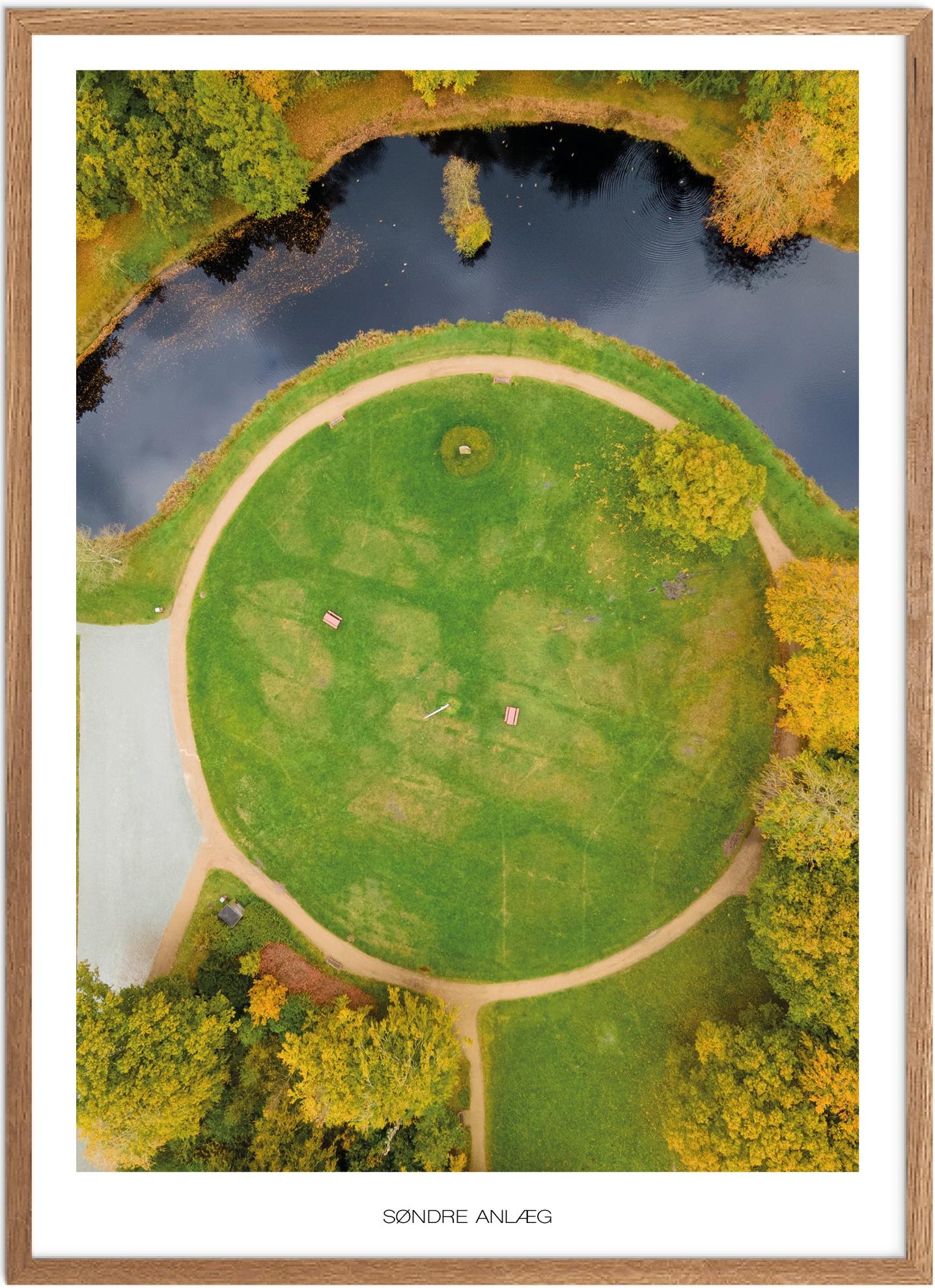 Søndre Anlæg Naturplakat - Skøn Plakat fra Plakatsnedkeren