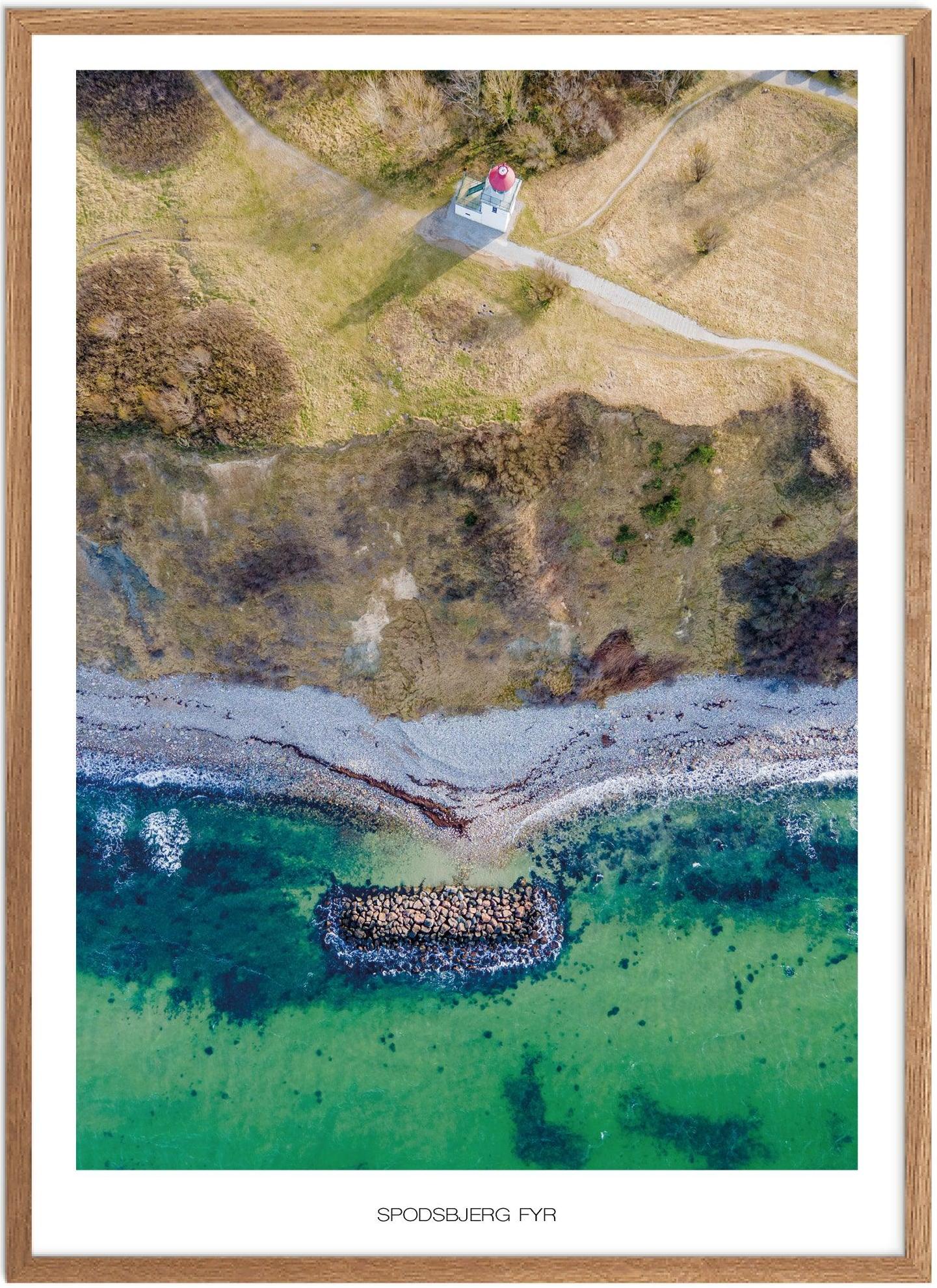 Spodsbjerg Fyr Plakat | Naturplakat fra Nordsjælland
