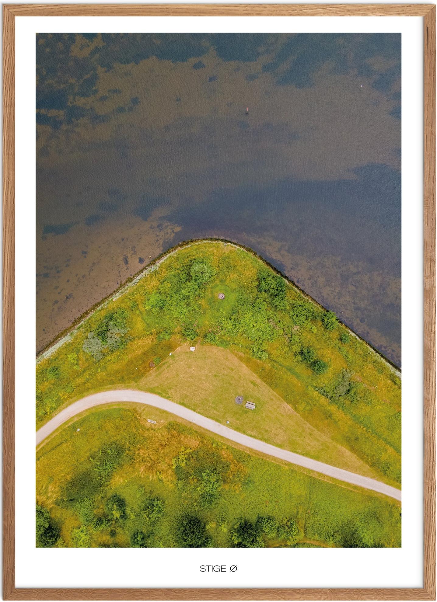 Plakat af Stige Ø | Naturmotiv fra Fyn | Plakatsnedkeren