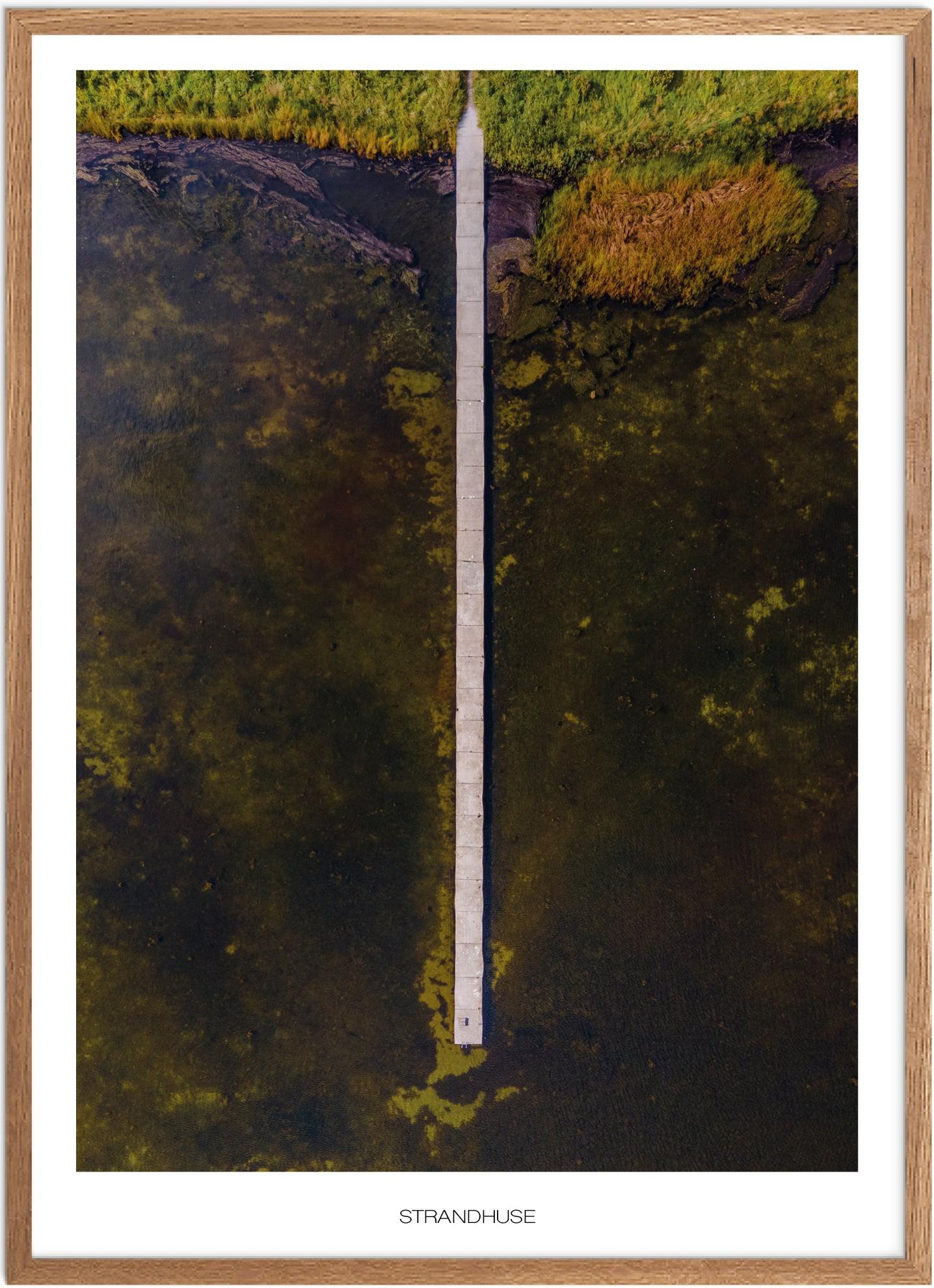 Plakat med Strandhuse fra Vestsjælland - Naturmotiv