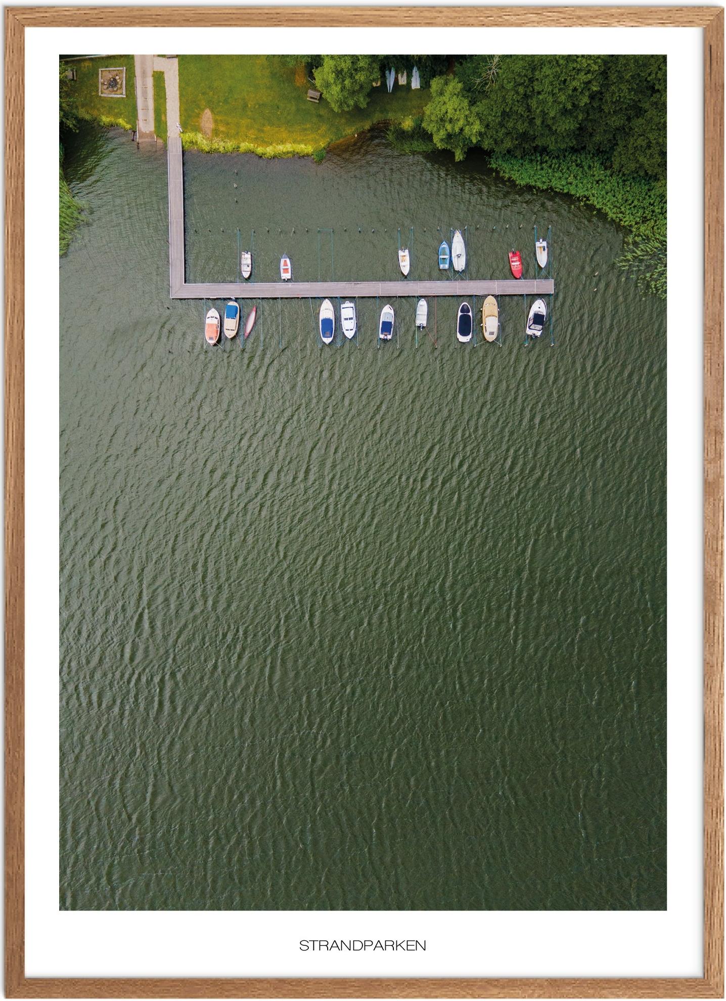 Plakat af Strandparken | Naturplakat til hjemmet