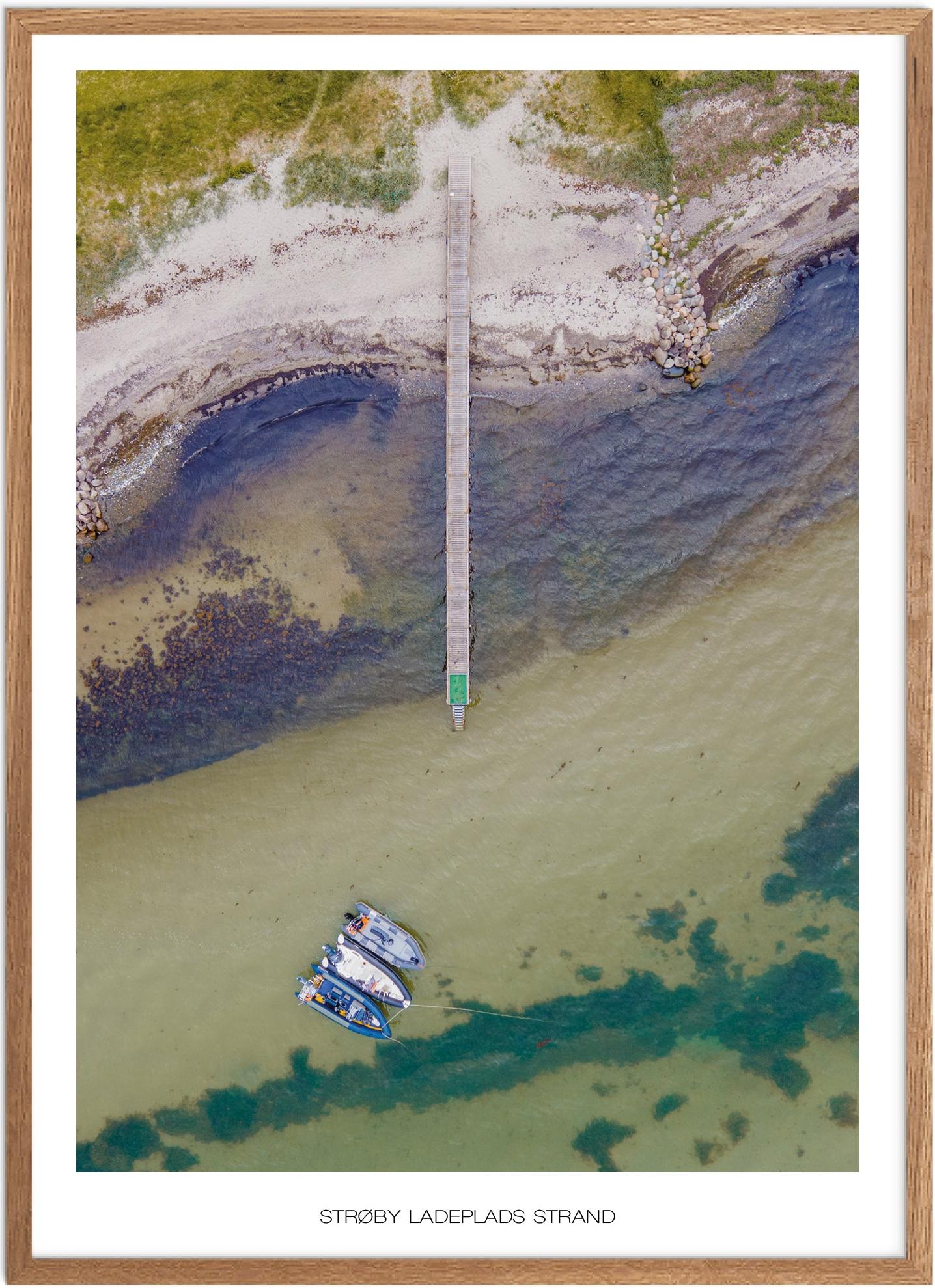 Plakat af Strøby Ladeplads Strand | Naturplakat til salg