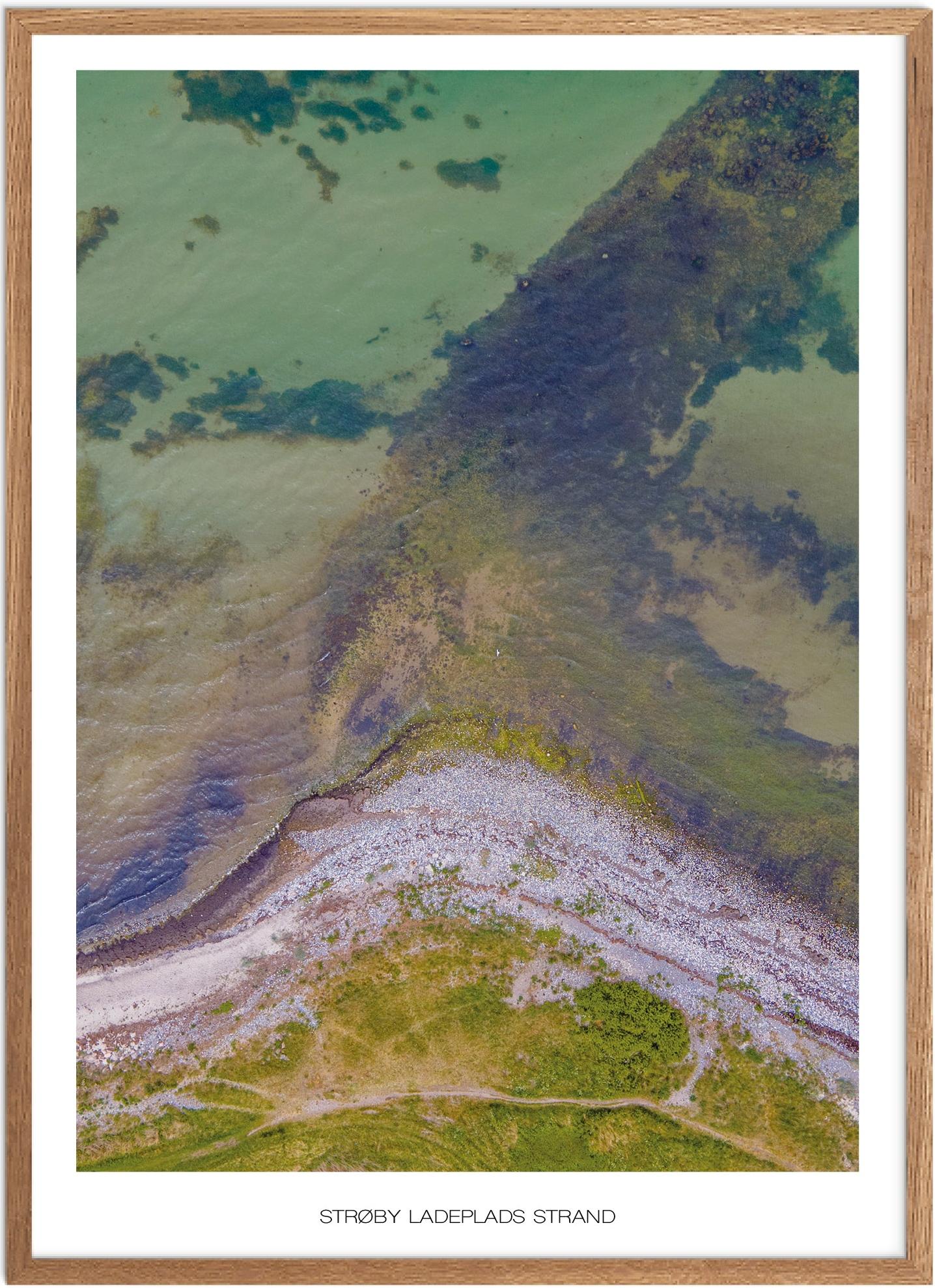 Plakat af Strøby Ladeplads Strand | Naturplakat til hjemmet