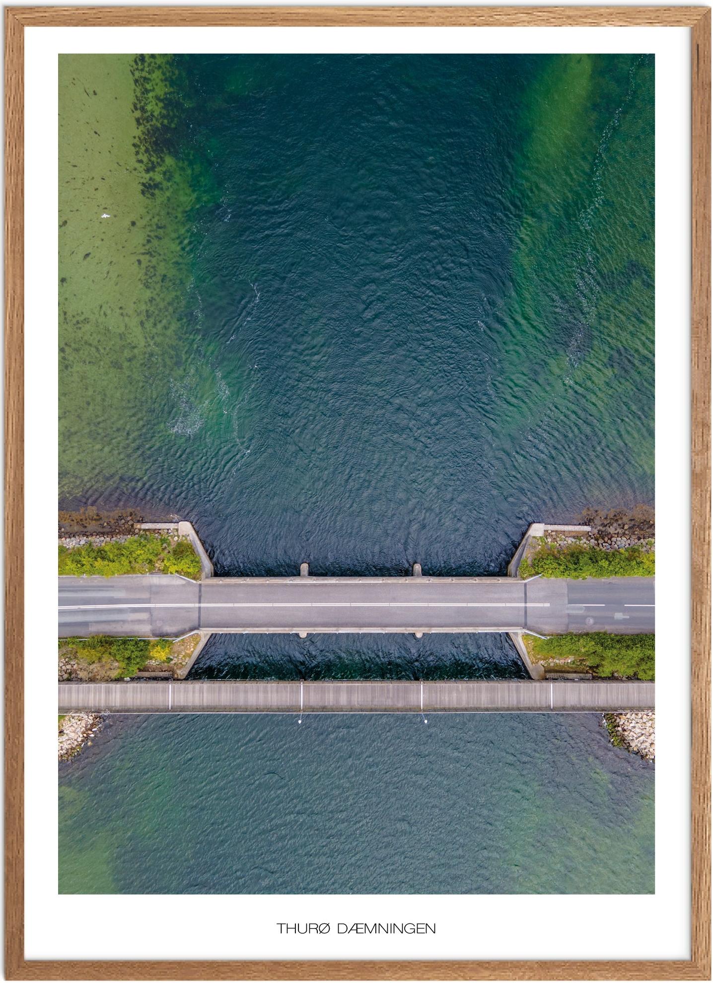 Plakat af Thurø Dæmningen | Smuk Naturplakat fra Fyn