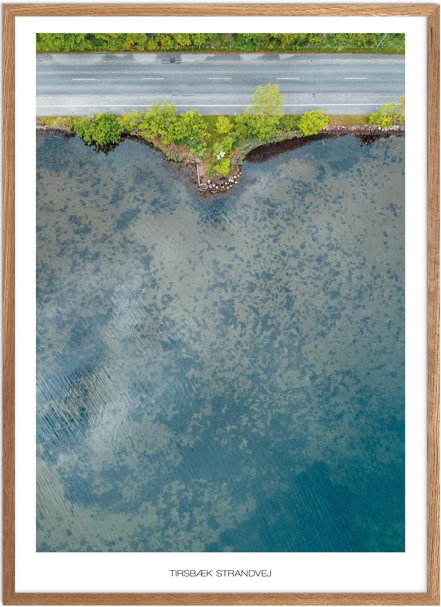 Plakat af Tirsbæk Strandvej | Naturplakat fra Sydjylland