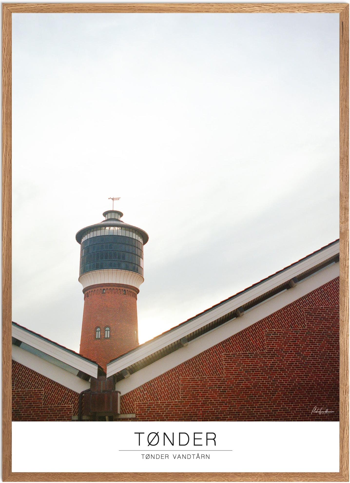 Plakat af Tønder Vandtårn | Naturplakat | Unik udsmykning