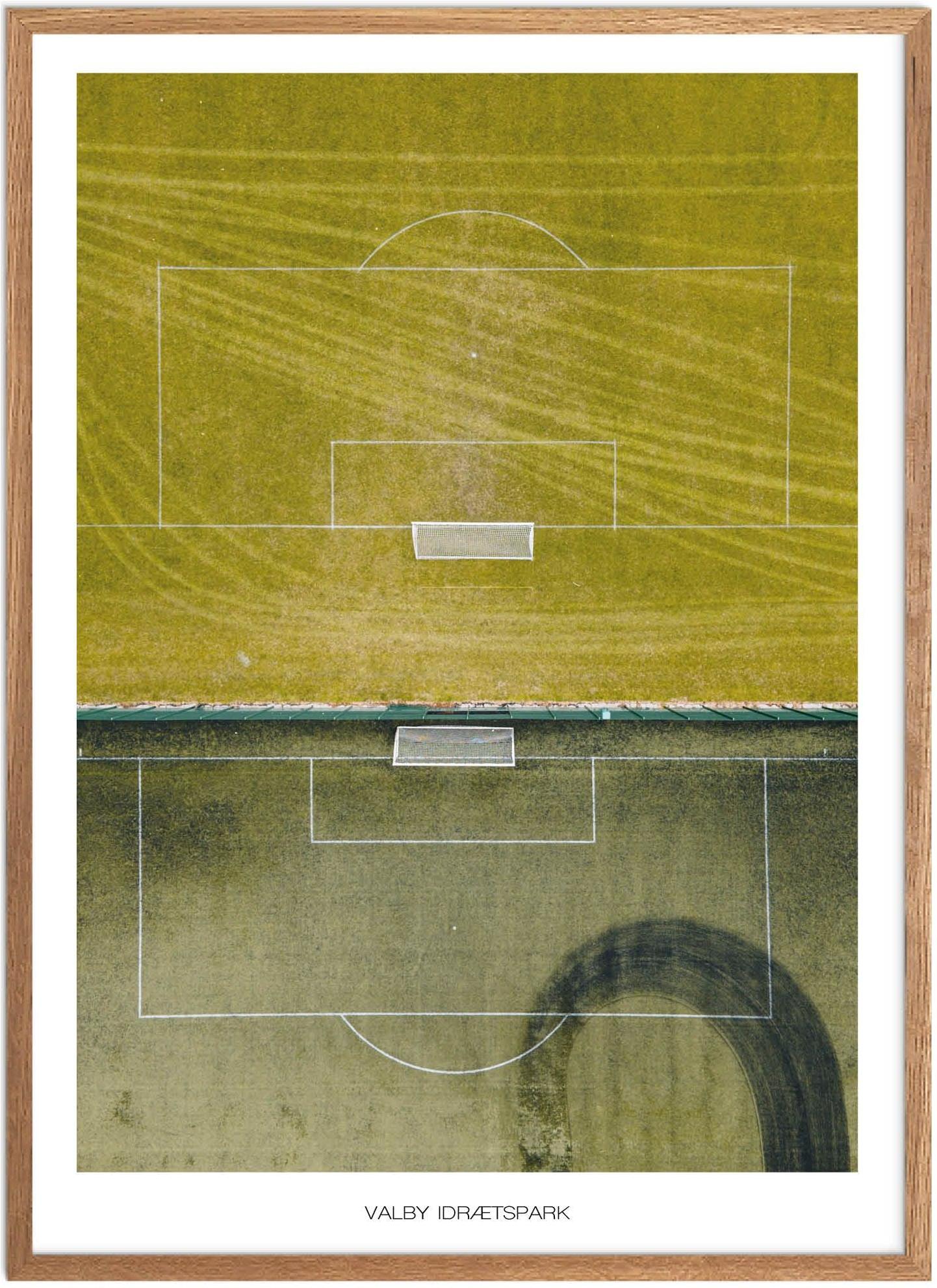 Plakat af Valby Idrætspark - Københavns Naturplakat