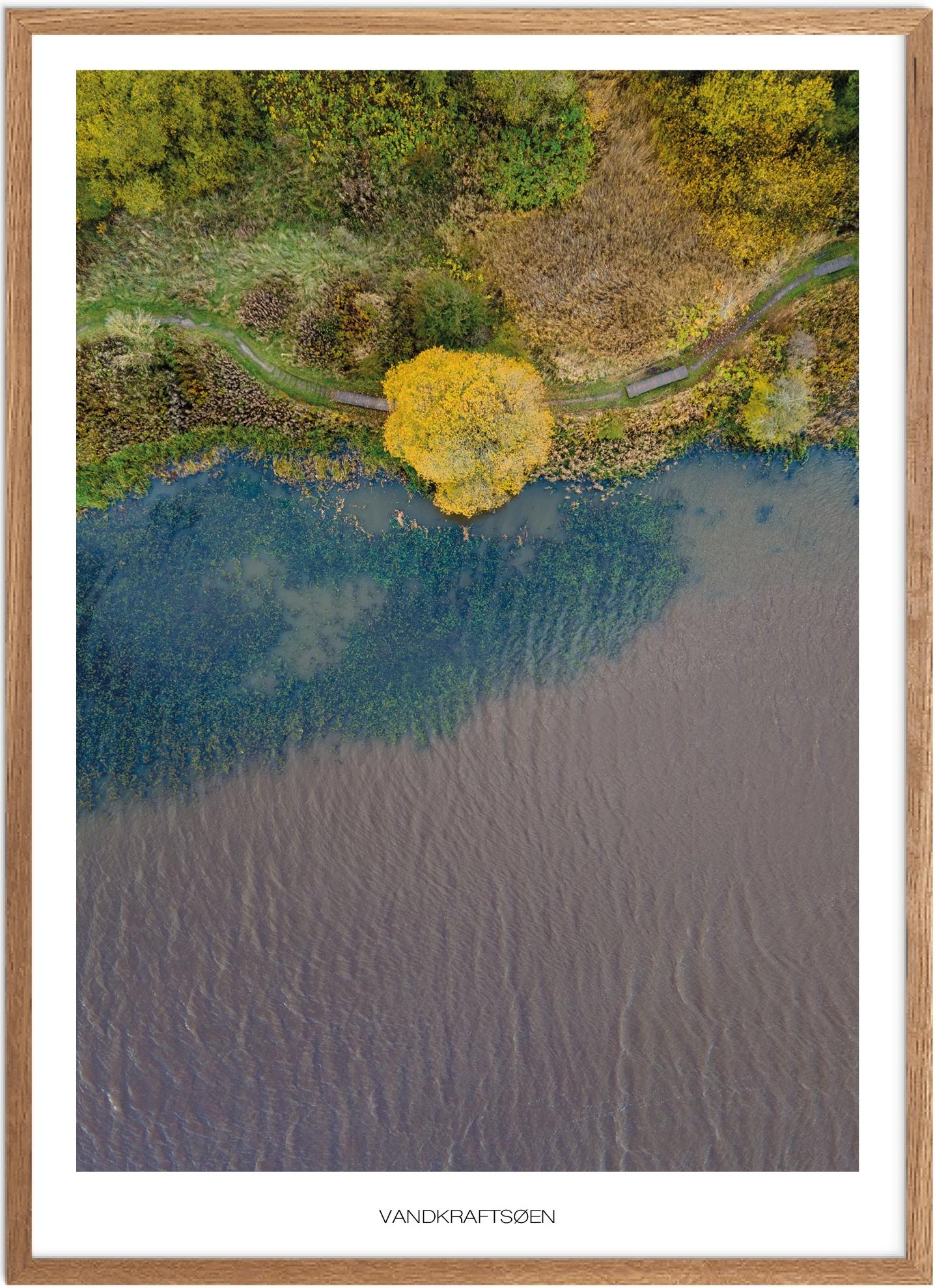 Plakat af Vandkraftsøen - Naturskøn Plakat fra Vestjylland