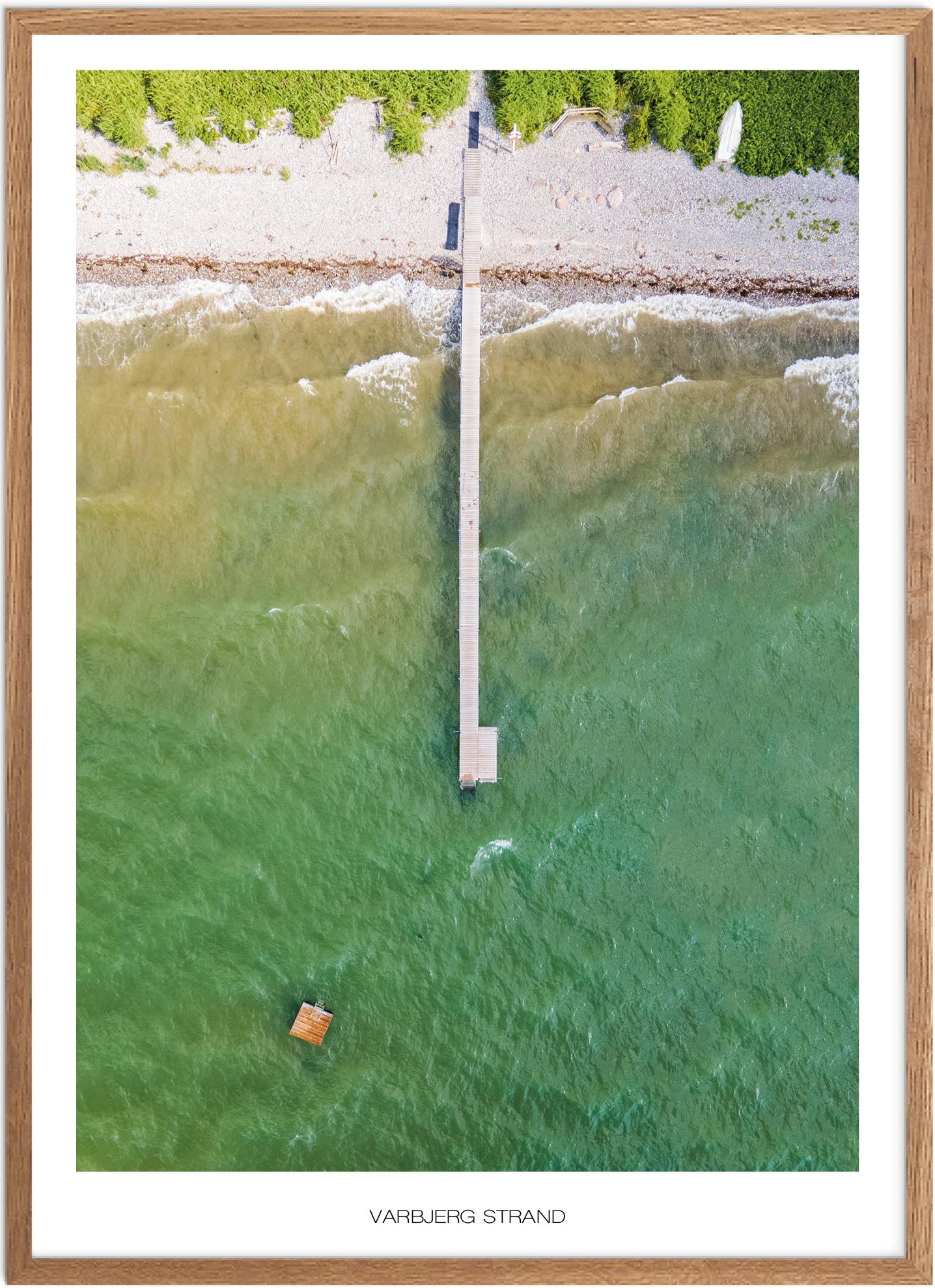 Plakat af Bro Strand | Naturplakat fra Fyns Skønhed