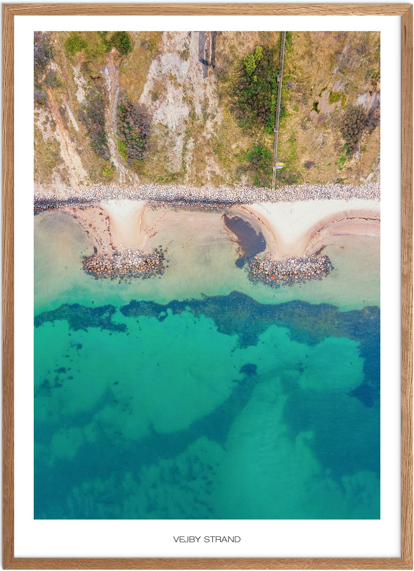 Vejby Strand Naturplakat | Nordsjælland Drone Plakat