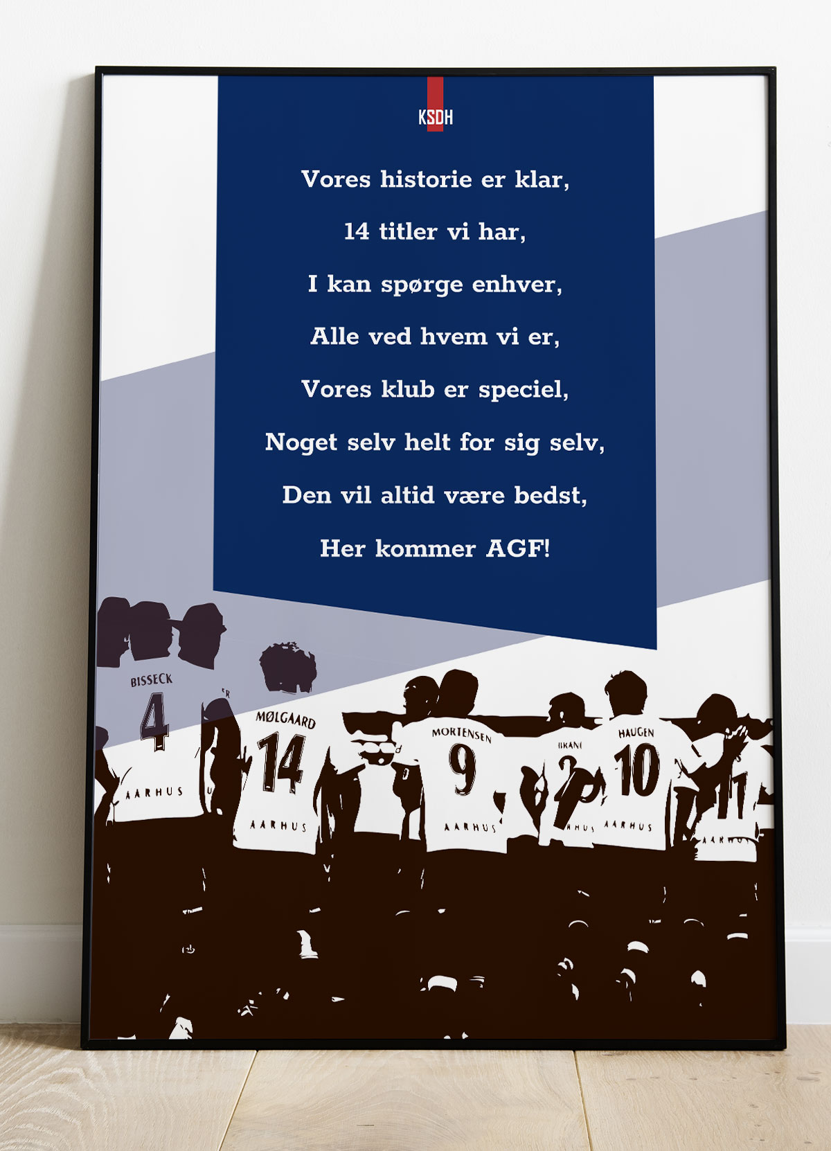 AGF Plakat - Vores Historie Er Klar - Fodboldplakat A4