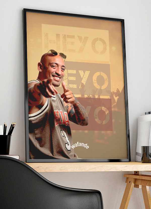 Wafande Plakat - Heyo Heyo Heyo - Reggae Kunst A4