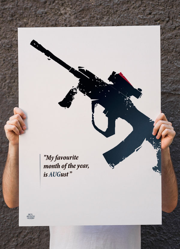 CSGO Plakat - AUG - 21 x 29,7 cm - Gamer Plakat til Sale