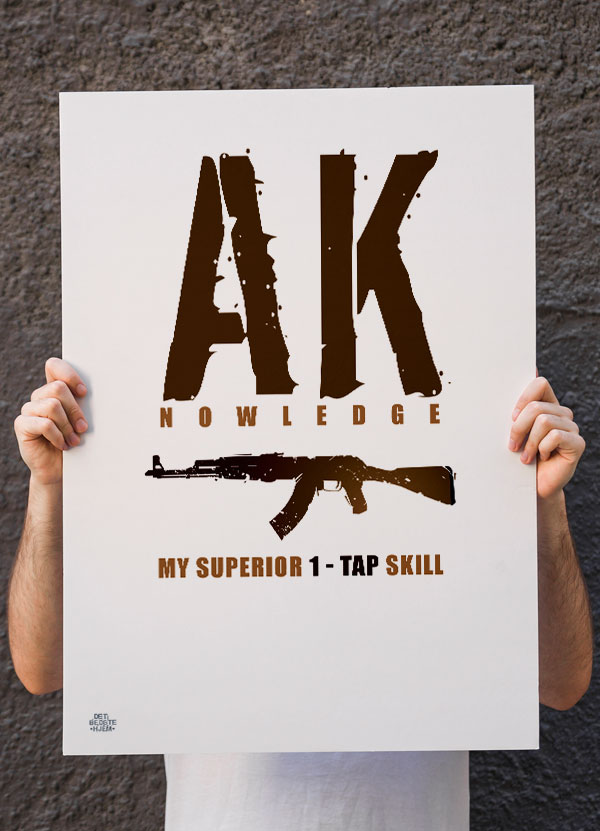 CSGO Gamer Plakat - AK-47 - Kun Kr. 199,-