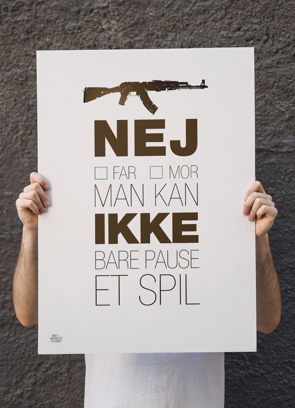 CSGO Plakat - Nej til Pause - A4 29,7 x 21 cm