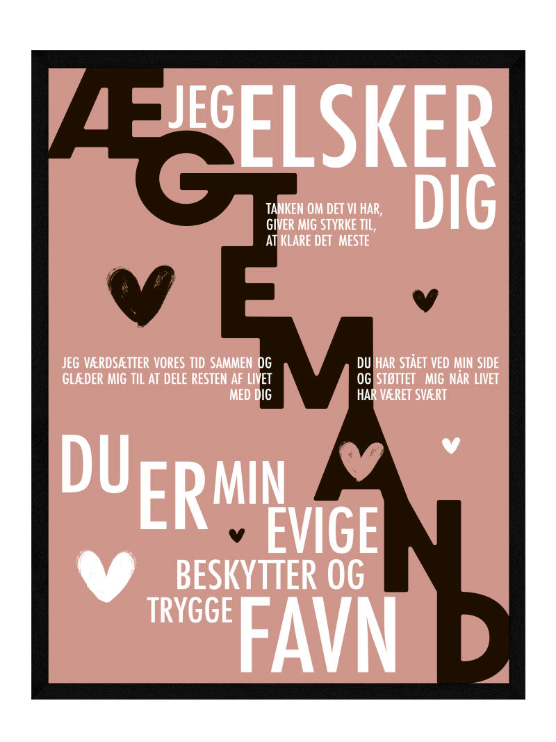 Ægtemand plakat - Personlig plakat