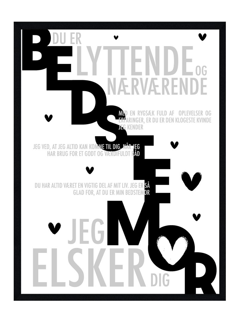 Bedstemor plakat - Personlig plakat