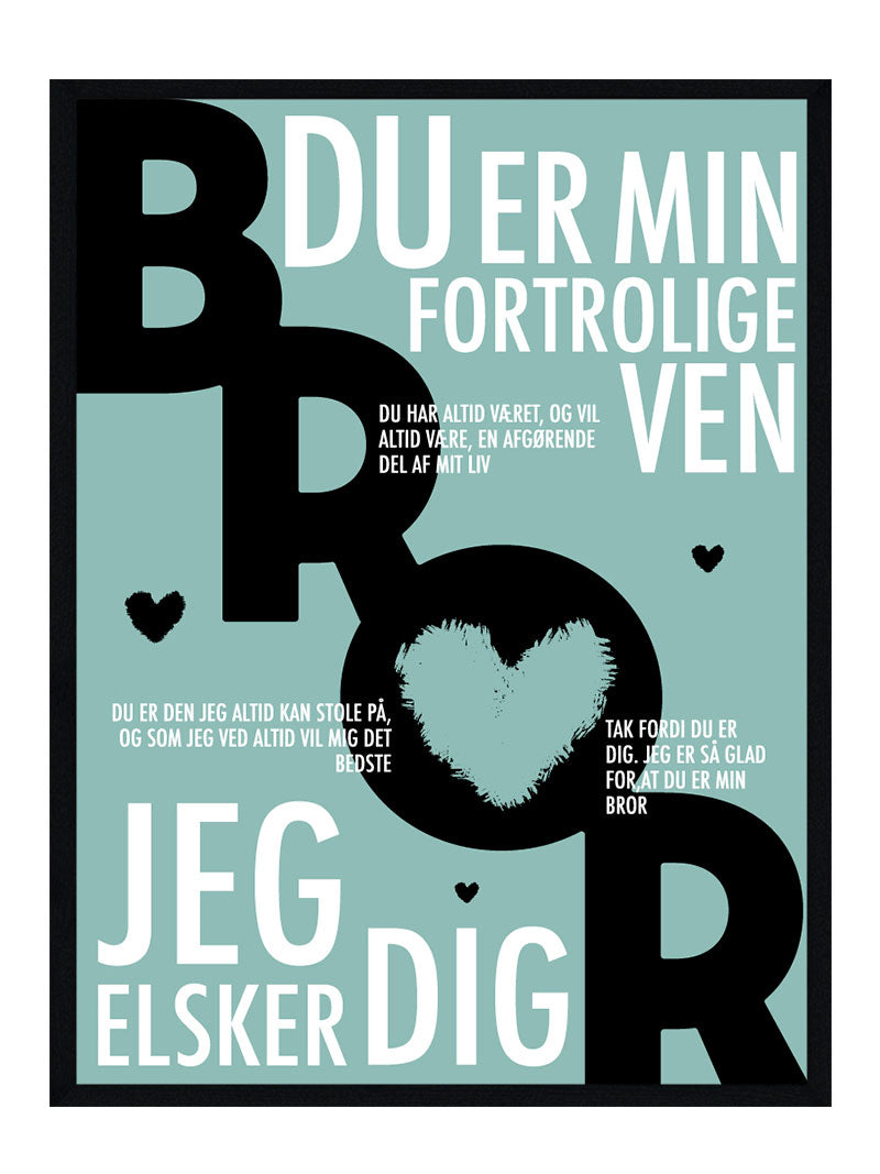 Bror plakat - Personlig plakat