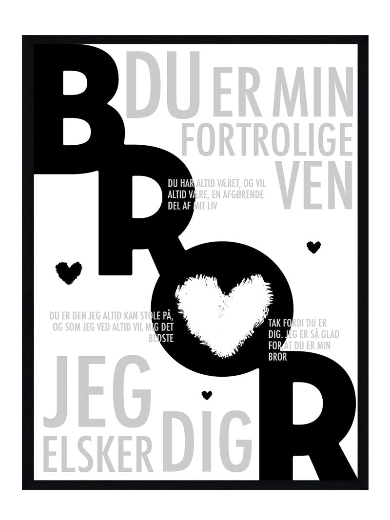 Bror plakat - Personlig plakat
