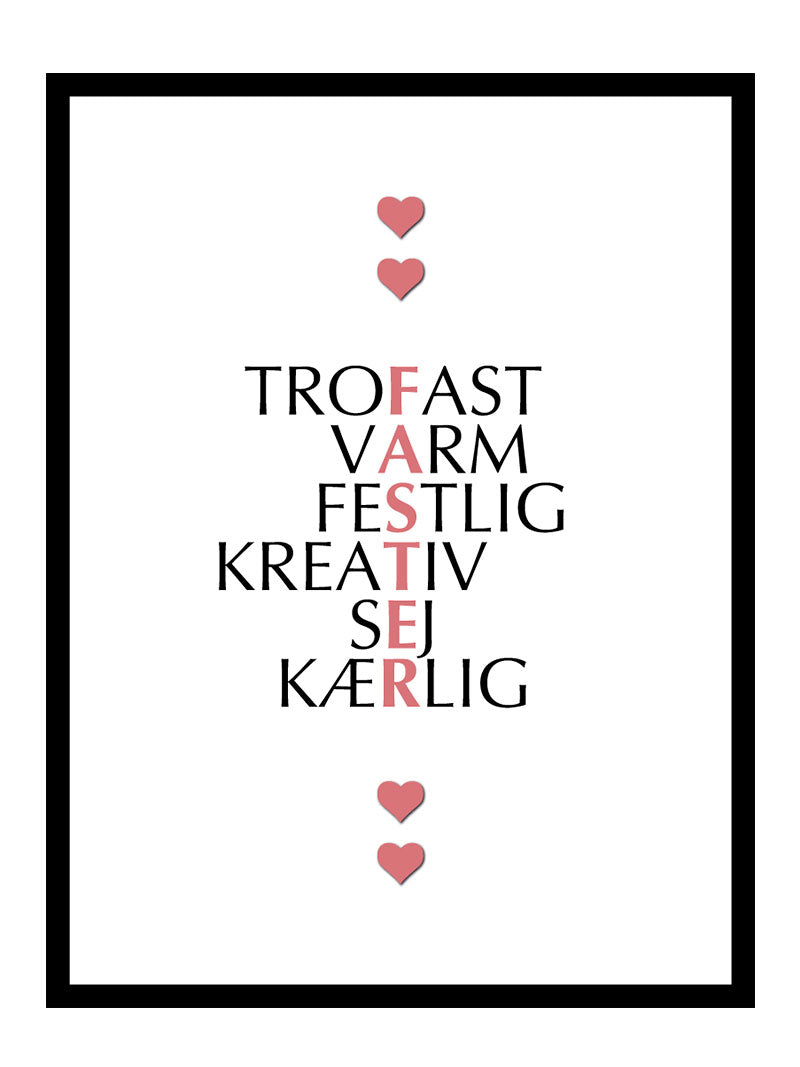 Faster citat plakat