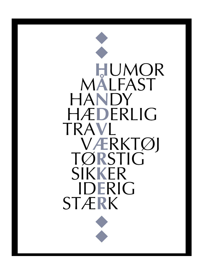 Handværker citat plakat