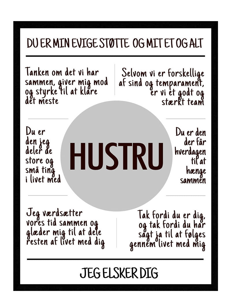 Hustru - Plakat