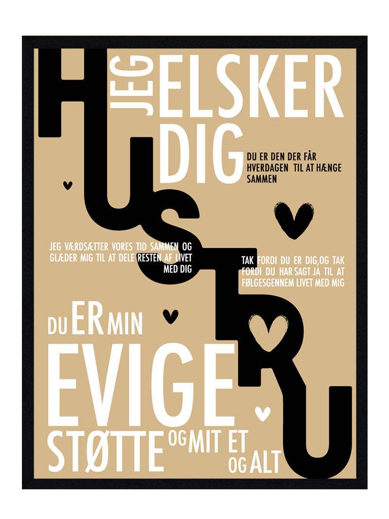 Hustru plakat - Personlig plakat
