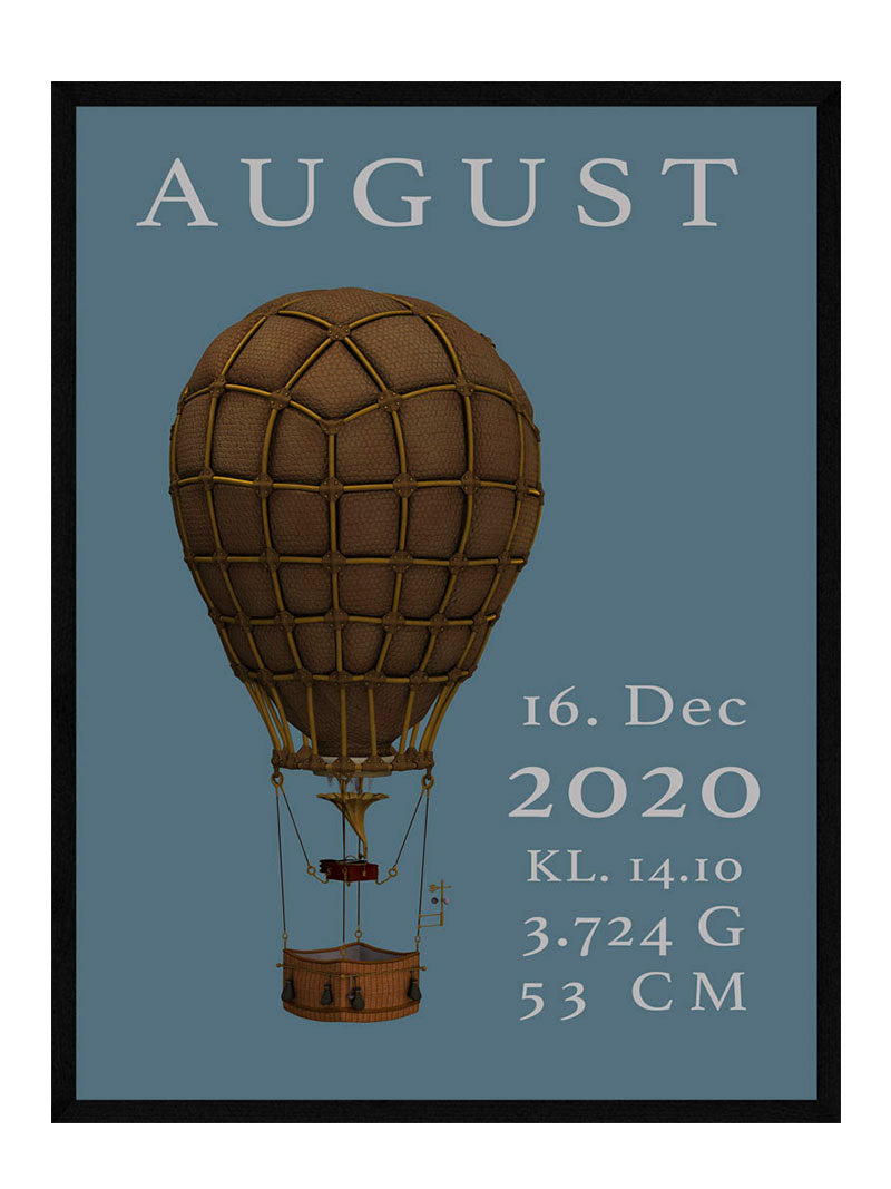 Luftballon børneplakat dreng