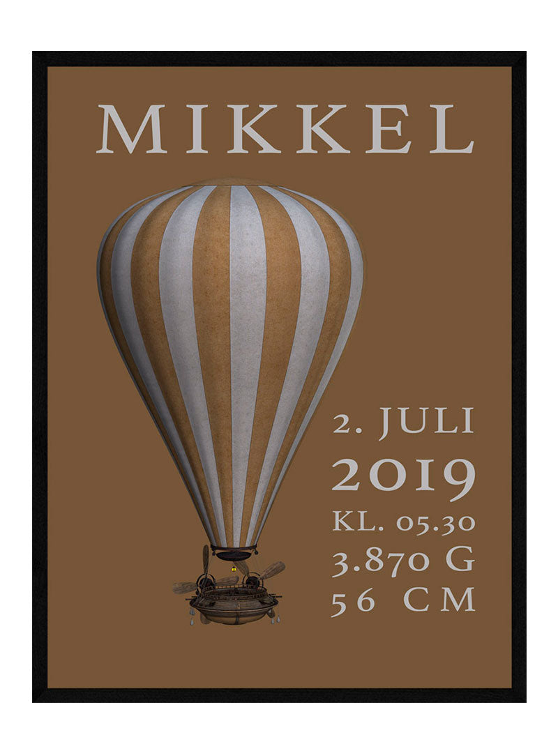 Luftballon børneplakat unisex