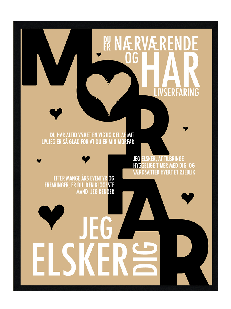 Morfar plakat - Personlig plakat