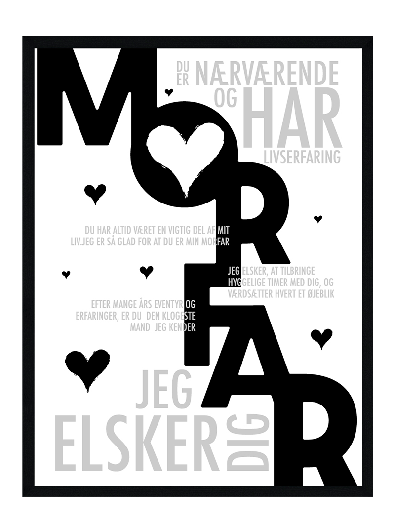 Morfar plakat - Personlig plakat